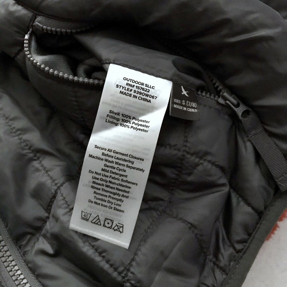 Eddie Bauer New Reversible Puffer Jacket Boys S (7/8) - Picture 12 of 12